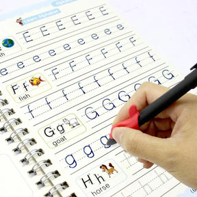 Caderno de Caligrafia Mágicos Reutilizável - Kit com 4 Cadernos - QuietBook