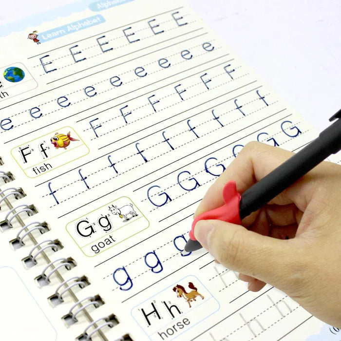 Caderno de Caligrafia Mágicos Reutilizável - Kit com 4 Cadernos - QuietBook