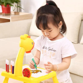 A Mesa Desenhos Interativos Funny Toys com Projetor Led