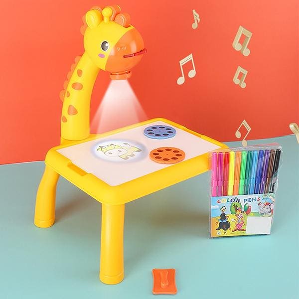 A Mesa Desenhos Interativos Funny Toys com Projetor Led